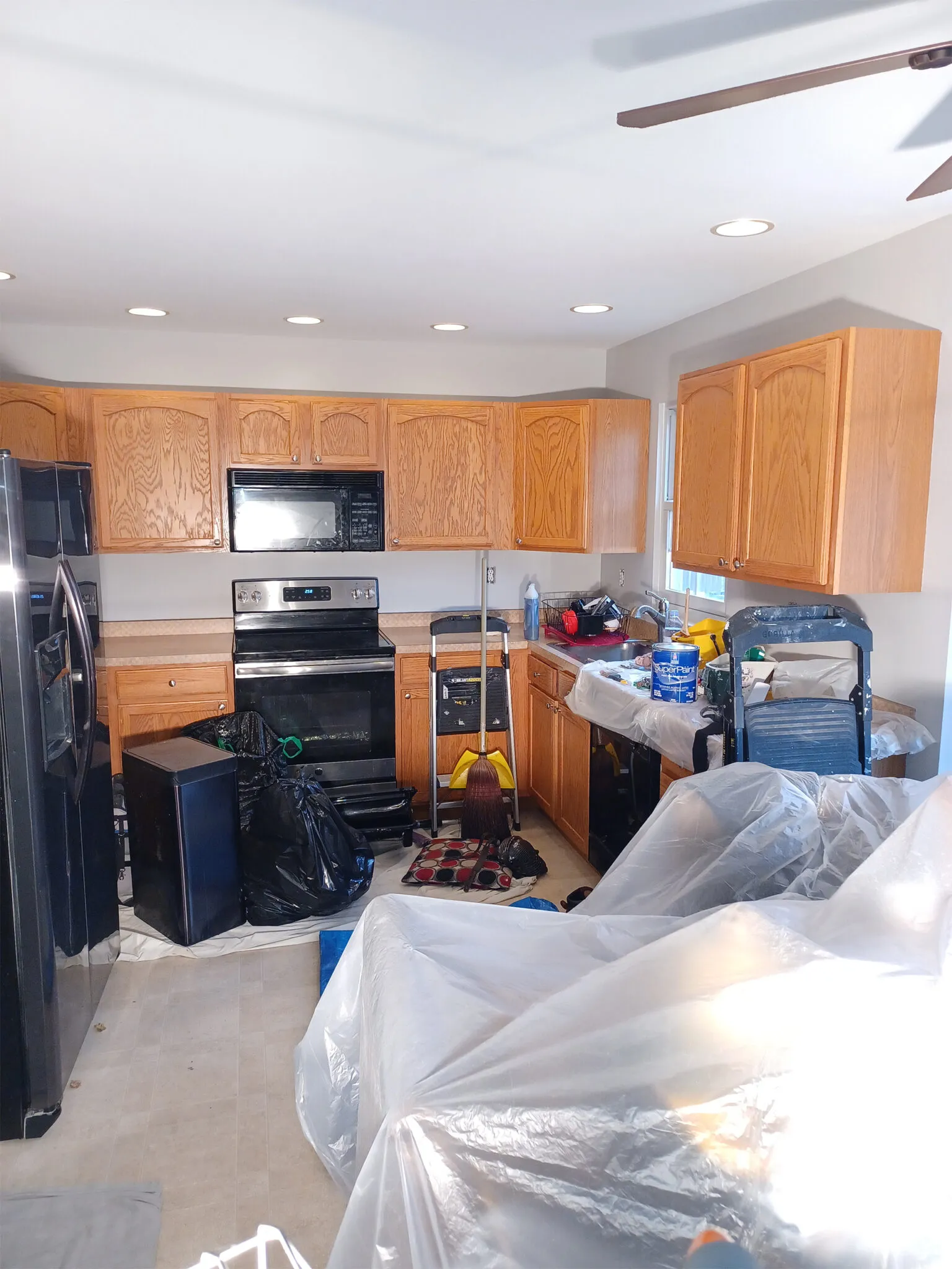 After Our Kitchen Cabinet Painting Work