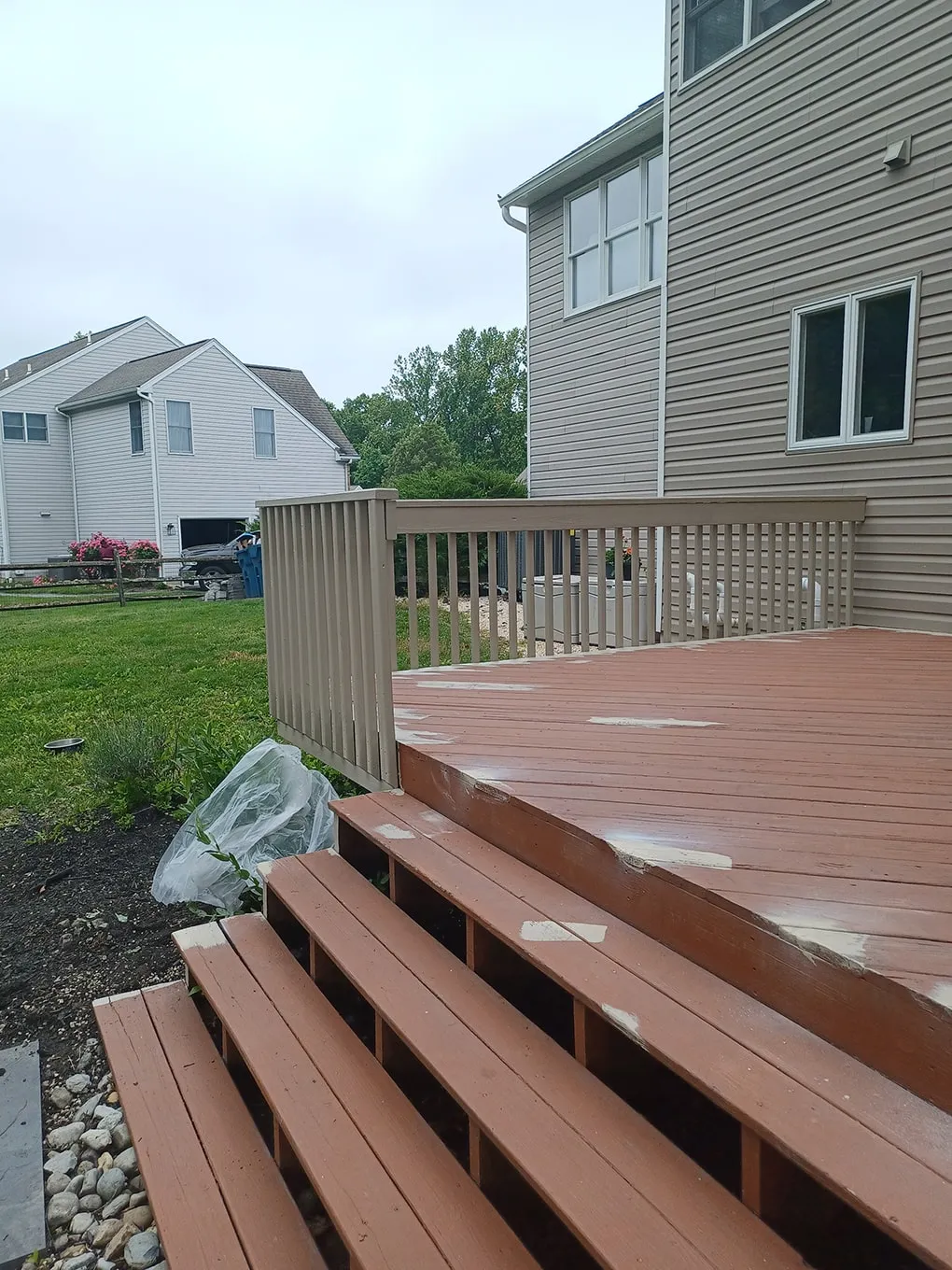 painting the deck